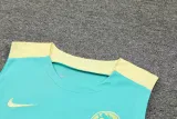 2024-25 Club America Light green Tank top and shorts suit