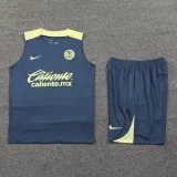 2024-25 Club America Light gray Tank top and shorts suit