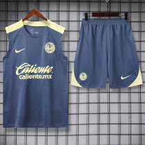 2024-25 Club America Light gray Tank top and shorts suit