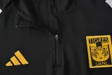 2024-25 Tigres UANL Black White Half Pull Tracksuit (半拉链)