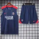 2024-25 PSG Royal blue Tank top and shorts suit