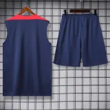 2024-25 PSG Royal blue Tank top and shorts suit