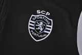 2024-25 Sporting Lisbon Black Half Pull Tracksuit (半拉链)