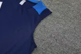 2024 AD Royal blue Tank top and shorts suit