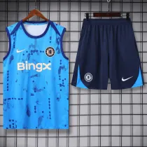 2024-25 CHE Light blue Tank top and shorts suit