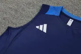 2024 AD Royal blue Tank top and shorts suit