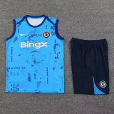 2024-25 CHE Light blue Tank top and shorts suit