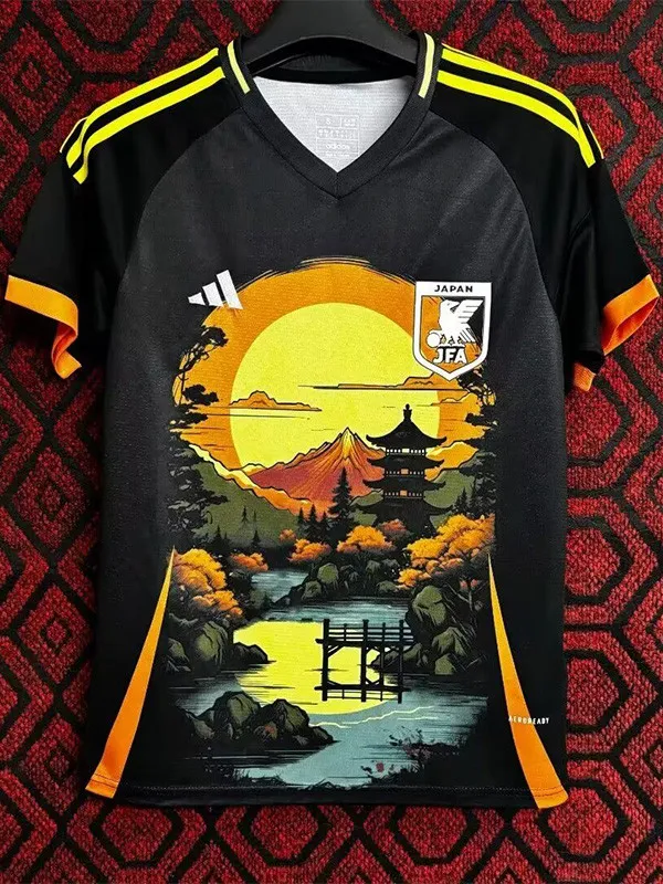 2024-25 Japan Black Special Edition Fans Training Shirts (日落)