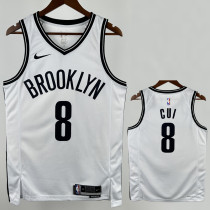 2022-23 NETS CUI #8 White Top Quality Hot Pressing NBA Jersey