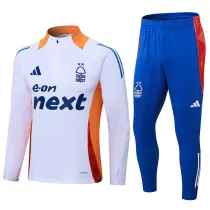 2024-25 Nottingham Forest White Half Pull Tracksuit (半拉链)