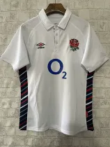 2024-25 England White Polo Rugby Jersey (有领)