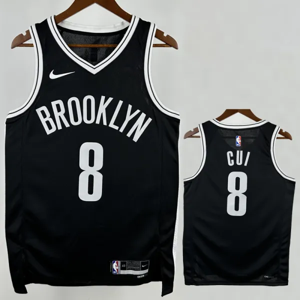 2022-23 NETS CUI #8 Black Top Quality Hot Pressing NBA Jersey