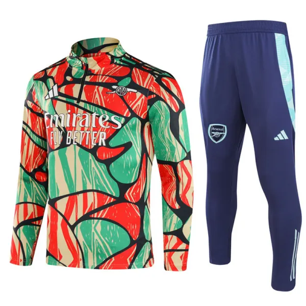 2024-25 ARS Green red Half Pull Tracksuit (半拉链)(涂鸦)