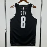 2022-23 NETS CUI #8 Black Top Quality Hot Pressing NBA Jersey