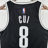 2022-23 NETS CUI #8 Black Top Quality Hot Pressing NBA Jersey
