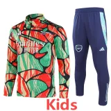 2024-25 ARS Green red Kids Half Pull Tracksuit (童装半拉链)(涂鸦)