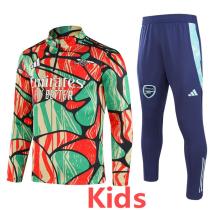 2024-25 ARS Green red Kids Half Pull Tracksuit (童装半拉链)(涂鸦)
