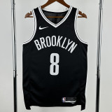 2022-23 NETS CUI #8 Black Top Quality Hot Pressing NBA Jersey