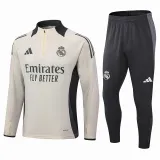 2024-25 RMA Beige Half Pull Tracksuit (半拉链)