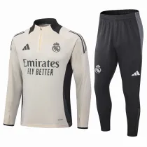 2024-25 RMA Beige Half Pull Tracksuit (半拉链)