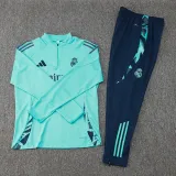 2024-25 RMA Light green Half Pull Tracksuit (半拉链)