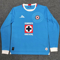 2024-25 Cruz Azul Home Long Sleeve Soccer Jersey (长袖)