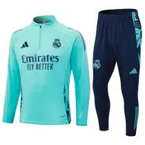 2024-25 RMA Light green Half Pull Tracksuit (半拉链)