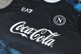 2024-25 Napoli Black Blue Tank top and shorts suit