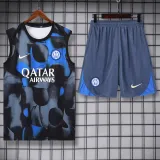 2024-25 INT Gray blue Tank top and shorts suit