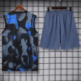 2024-25 INT Gray blue Tank top and shorts suit