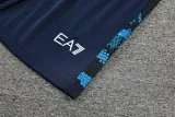 2024-25 Napoli Black Blue Tank top and shorts suit
