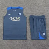 2024-25 INT Dark gray Tank top and shorts suit