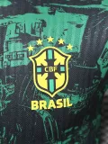 2024-25 Brazil Green Black Special Edition Player Version Soccer Jersey