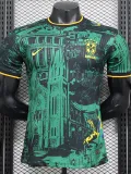 2024-25 Brazil Green Black Special Edition Player Version Soccer Jersey