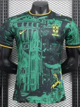 2024-25 Brazil Green Black Special Edition Player Version Soccer Jersey