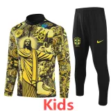 2024-25 Brazil Yellow black Kids Half Pull Special Edition (童装)(半拉链)