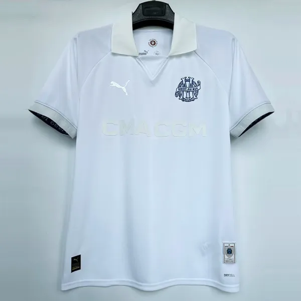 2024-25 Marseille White 125th Anniversary 1:1 Fans Soccer Jersey
