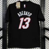 T143 HEAT ADEBAYO #13 Black High Quality Casual T-Shirt