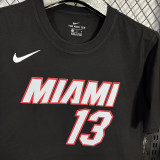 T143 HEAT ADEBAYO #13 Black High Quality Casual T-Shirt