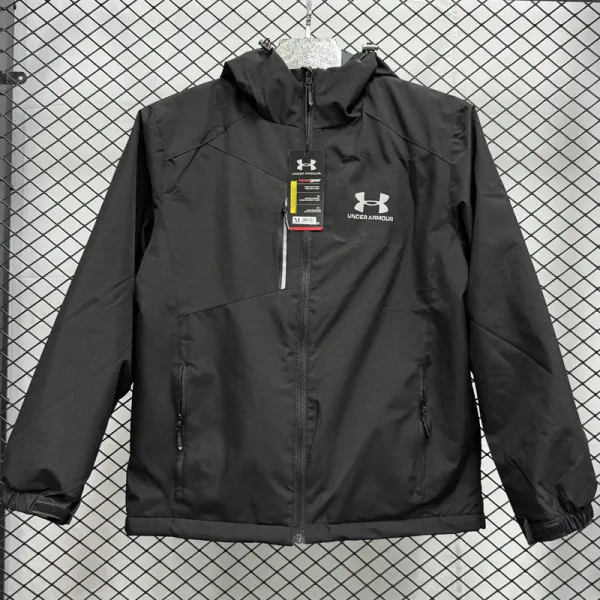 2024 UA Velvet Thickened warm Black Outdoor Jackets #F4加绒冲锋衣