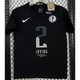 T140 Dallas Mavericks IRVING #2  Black High Quality Casual T-Shirt