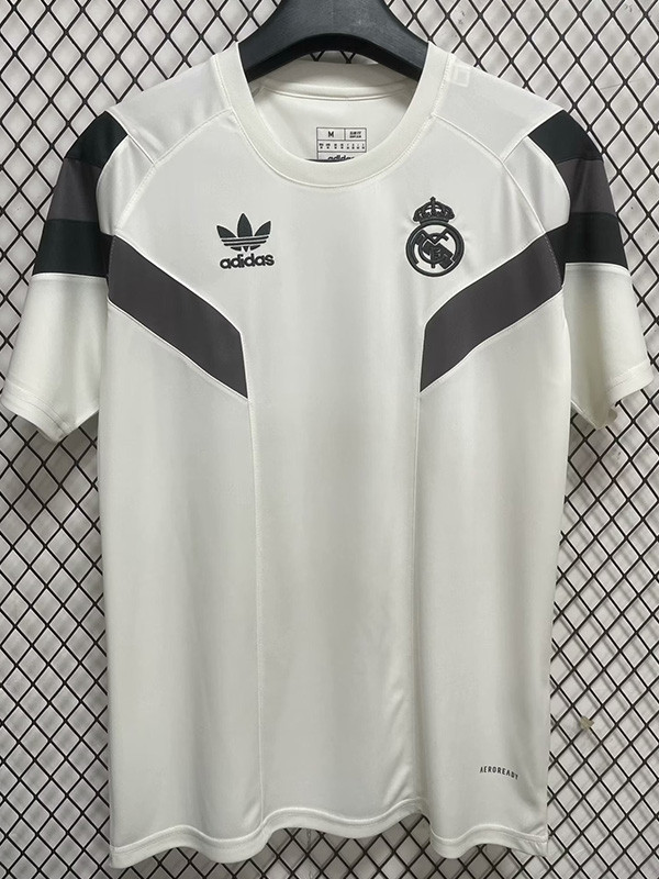 2024-25 RMA Beige White Special Edition Training Shirts (三叶草)