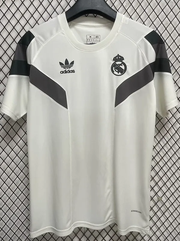 2024-25 RMA Beige White Special Edition Training Shirts (三叶草)
