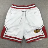 BULLS White City Edition Top Quality NBA Pocket Pants #公牛