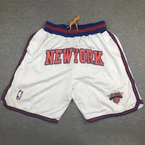 KNICKS White City Edition Top Quality NBA Pocket Pants #尼克斯队