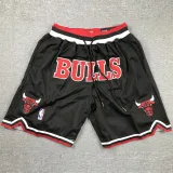 BULLS Black City Edition Top Quality NBA Pocket Pants #公牛
