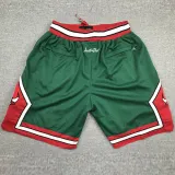 BULLS Green City Edition Top Quality NBA Pocket Pants #公牛