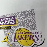 T132 Lakers Jordan White High Quality Casual T-Shirt
