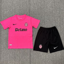 2024-25 Sporting Lisbon Pink Kids Soccer Jersey