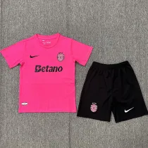 2024-25 Sporting Lisbon Pink Kids Soccer Jersey